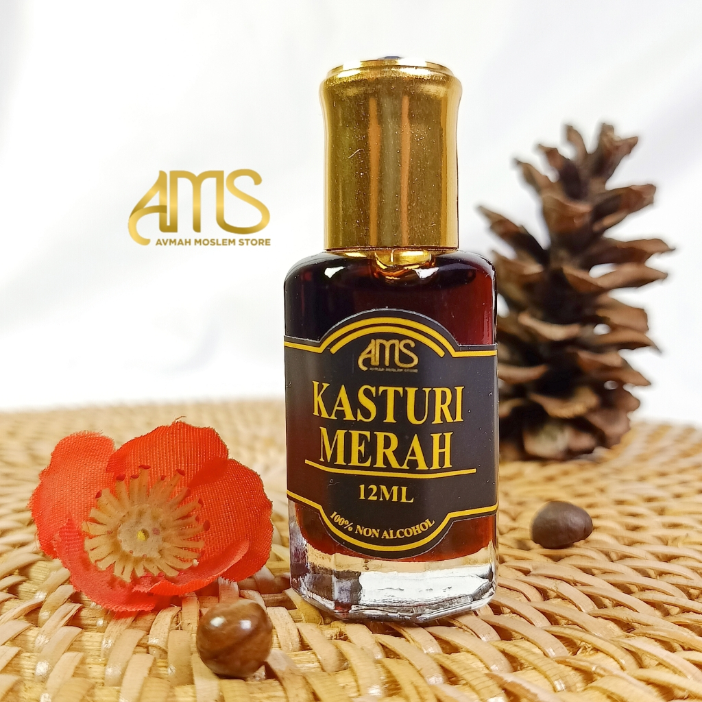 PARFUM AROMA KASTURI MERAH FULL BIBIT MURNI ORIGINAL ROLL ON (BY.AMS)