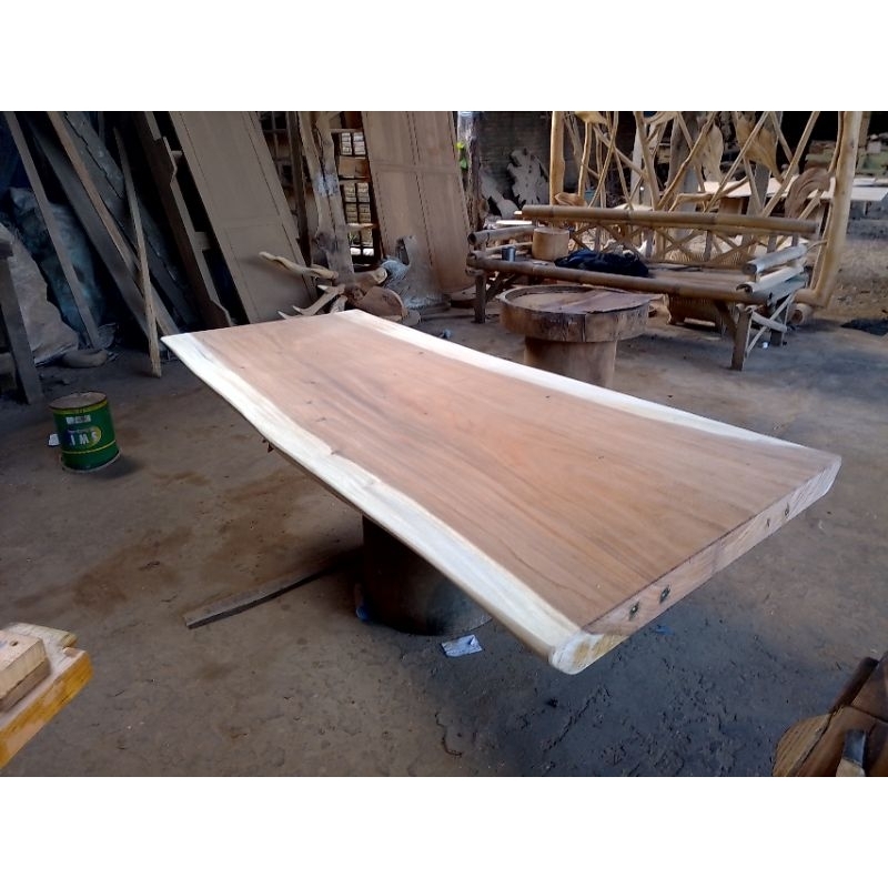 Papan Meja Makan Trembesi