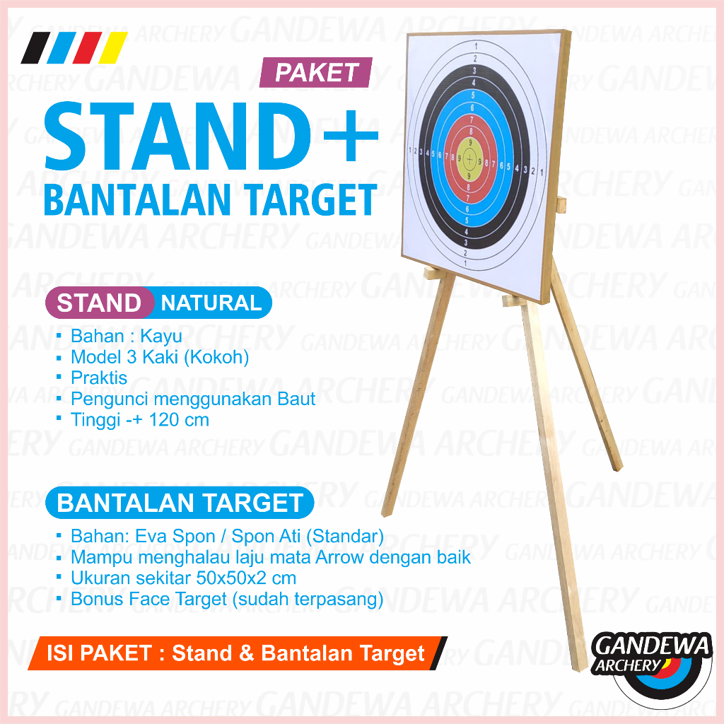 PAKET STAND DAN BANTALAN TARGET PANAH Kokoh dan Kuat