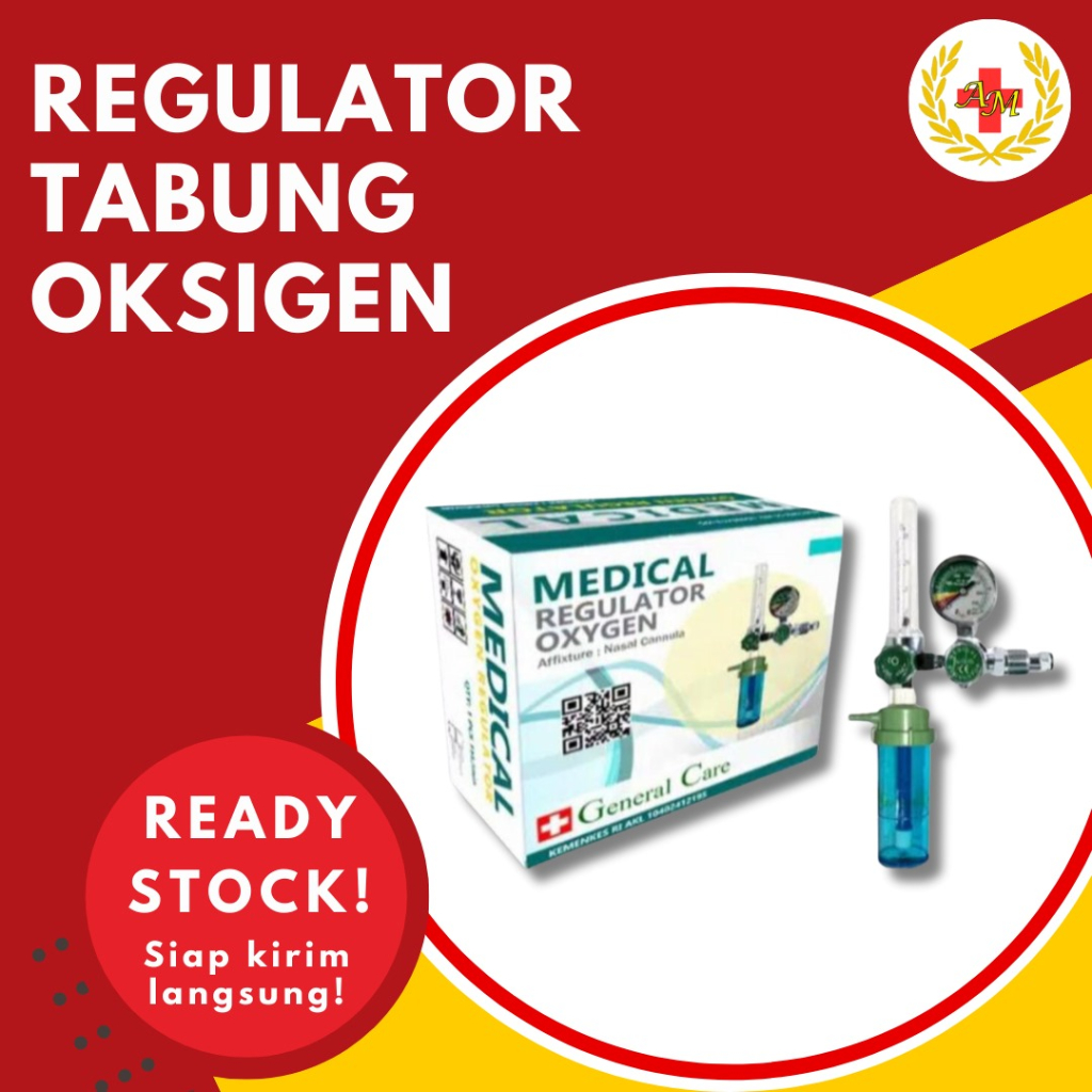Regulator Oksigen Manometer Tabung Oksigen Medical Oxygen Regulator
