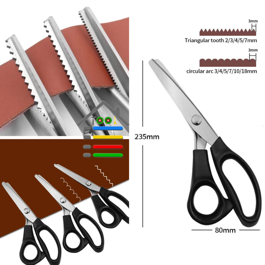 

GUNTING KAIN KERTAS MODEL ZIGZAG / GELOMBANG 3/5/7 MM