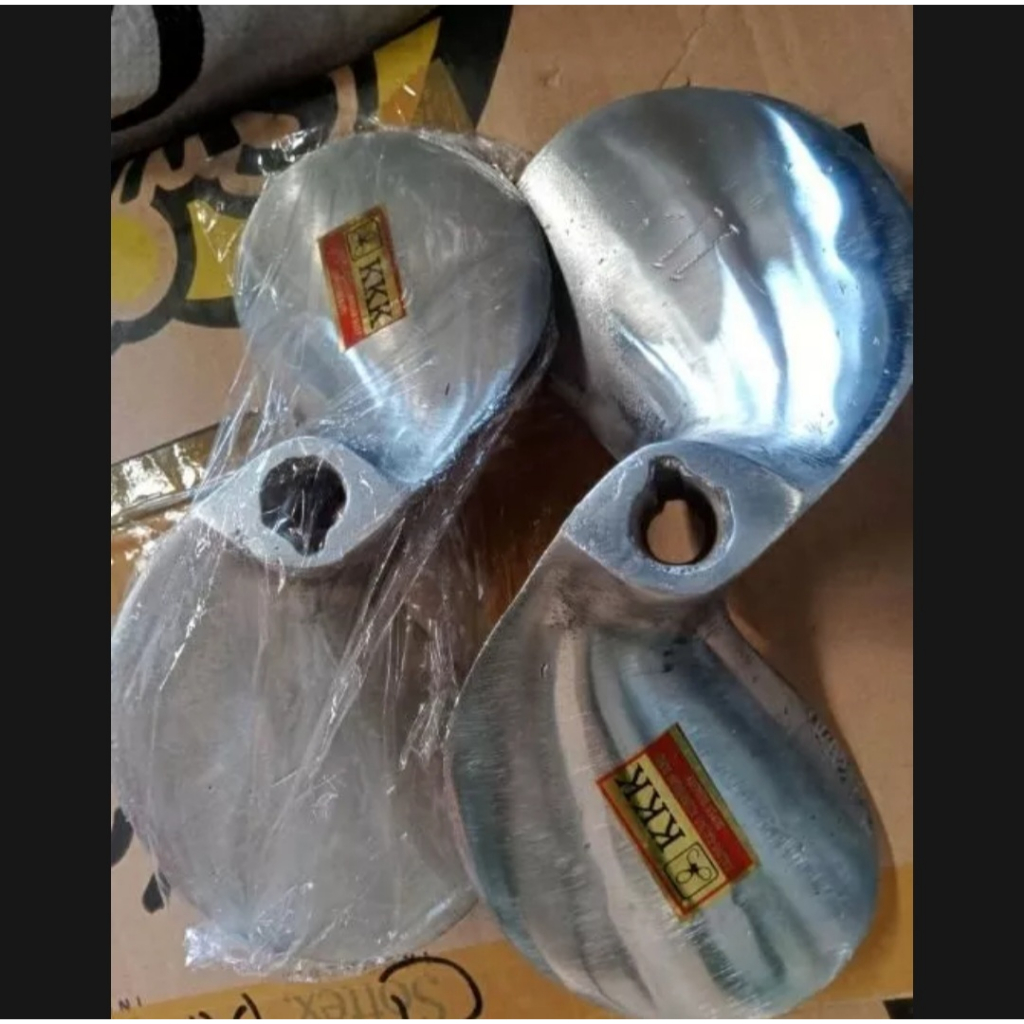 Baling aluminium d2 x 11 / no 10 propeler daun 2 no 11 kipas baling kapal perahu nelayan