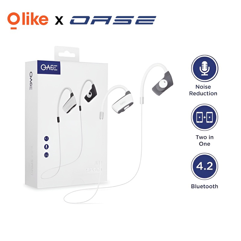 OASE Sport Bluetooth Earphone K11 Headset Handsfree - Garansi 6 Bulan