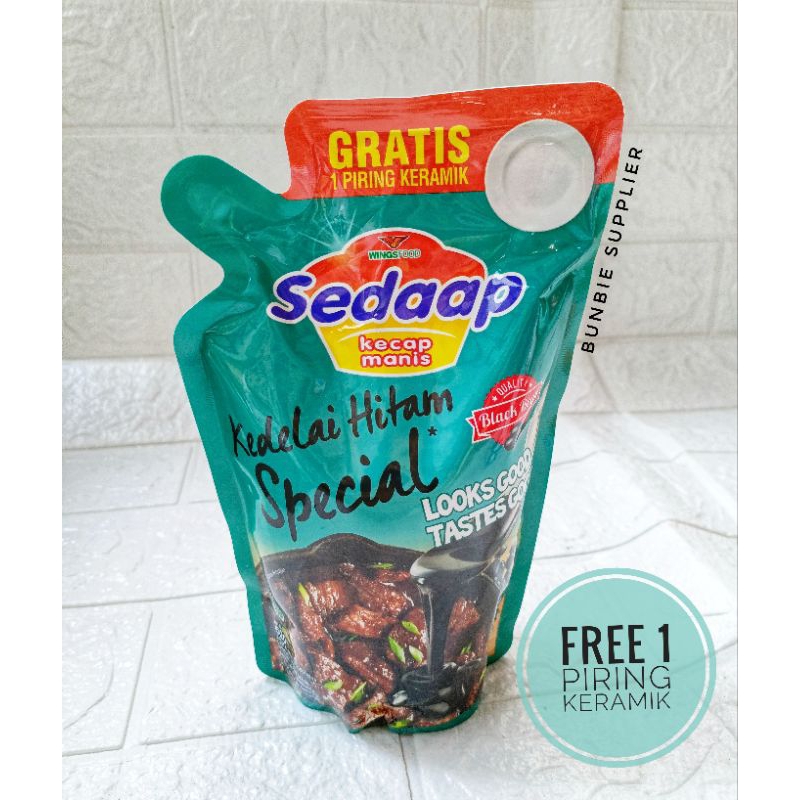 

Kecap Manis Sedaap 728ml FREE PIRING KERAMIK / Kecap Sedap Kedelai Hitam Gratis Piring