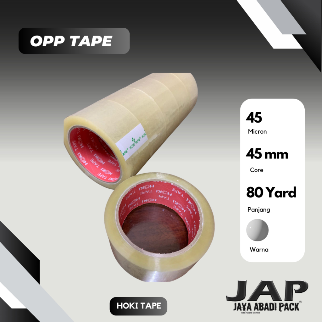 

Lakban OPP 45mm x 60 M Bening - super hemat ( 1 Roll / 1 Pcs )