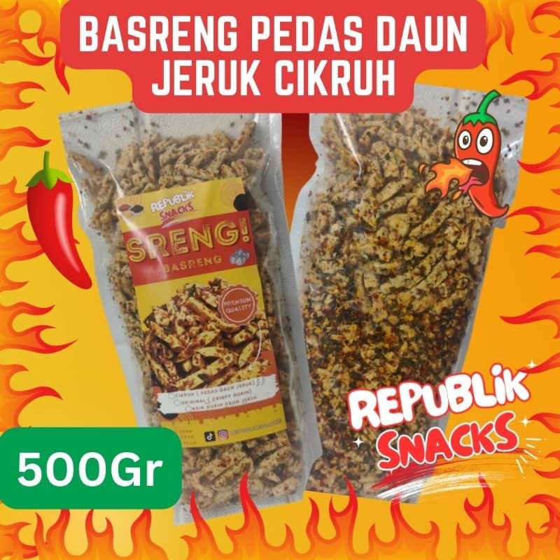 

Sreng Basreng Cikruh pedas daun jeruk 500gr