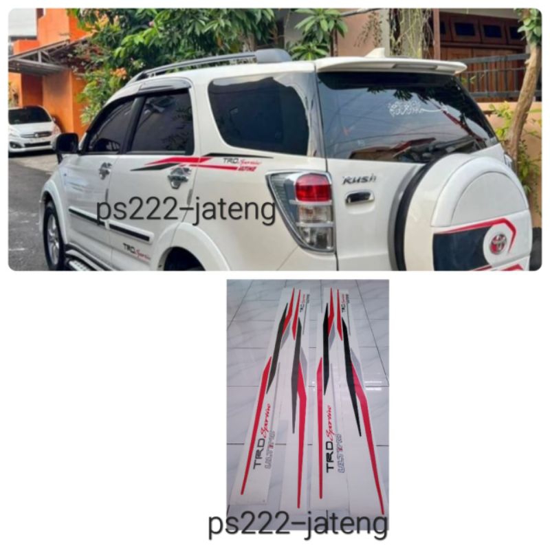 sticker stiker trd ultimo toyota rush / stiker trd ultimo / sticker toyota rush