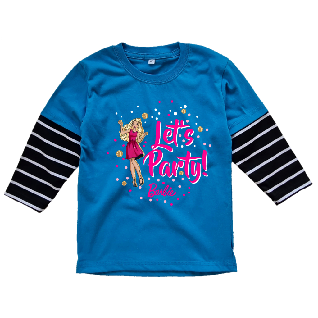 Kaos Distro Anak Perempuan Karakter Barbie