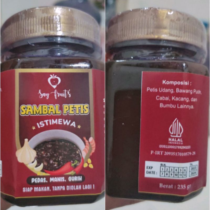 

Sambel Petis say fruit's