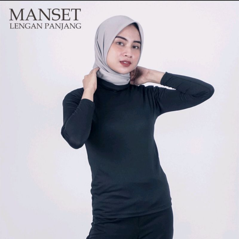 Manset Kaos wanita lengan panjang /Manset Premium | Baju Manset | Manset Lengan Panjang | Inner Baju