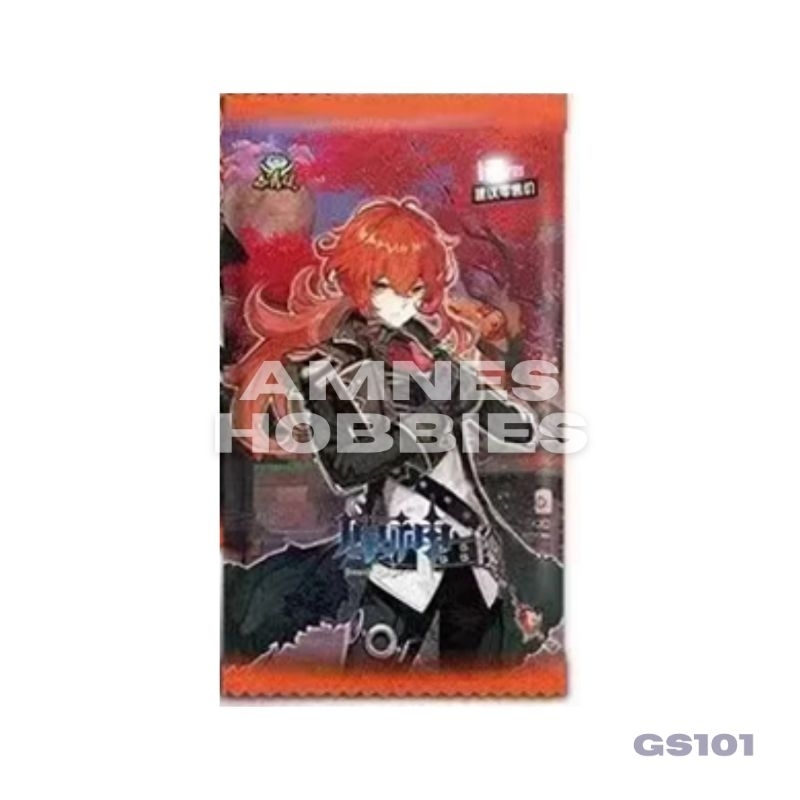 Genshin Impact GS101 Booster Pack Kartu koleksi Anime Cards