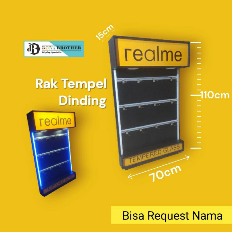 rak accessories hp + packing kayu