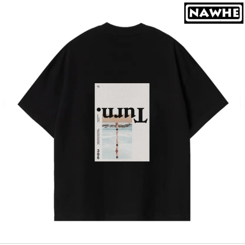 t shirt hitam t shirt oversize lengan pendek