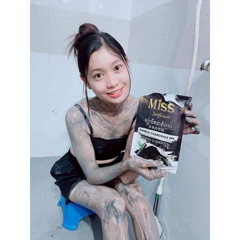 MISS SUNFLOWER BAMBOO CHARCOALS SPA (BODY MASK)