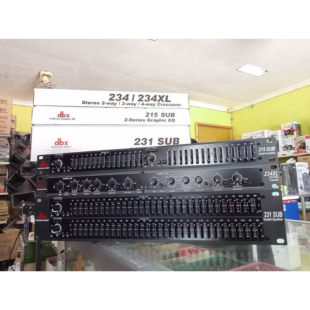 EQUALIZER DBX 215 + SUBWOOFER DBX215 + SUBWOOFER GRADE A