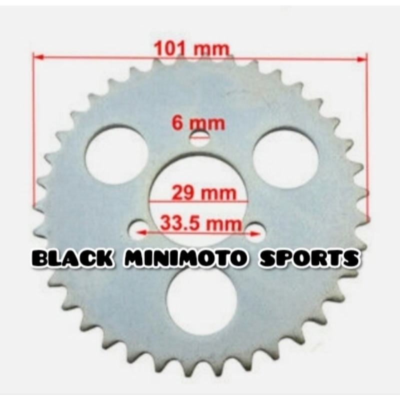 Gear Motor Mini GP TRAIL GOPED X5 SCOOTER Type T8F Mata 32 dan 38 - Gir Skuter Goped Tebal dan Kuat 