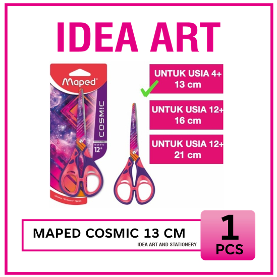 

Gunting Anak 4 Th 13 cm Cosmic Maped Scissors Tangan Kidal Kanan