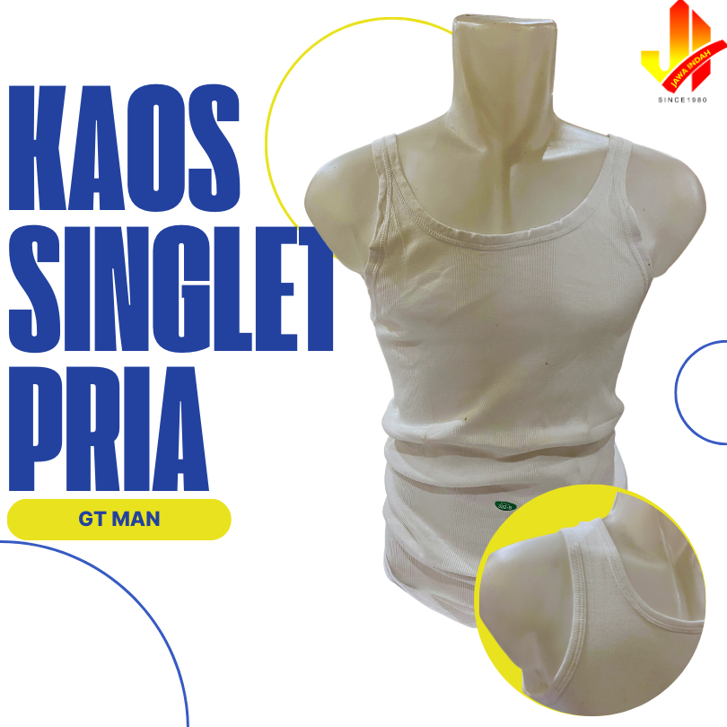KAOS DALAM OBLONG SINGLET KUTANG PRIA GT MAN