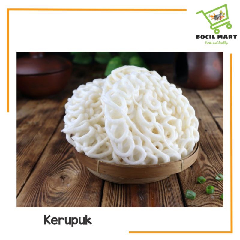 

[BOCIL MART] KERUPUK PUTIH / KRUPUK PUTIH / KRUPUK BAWANG