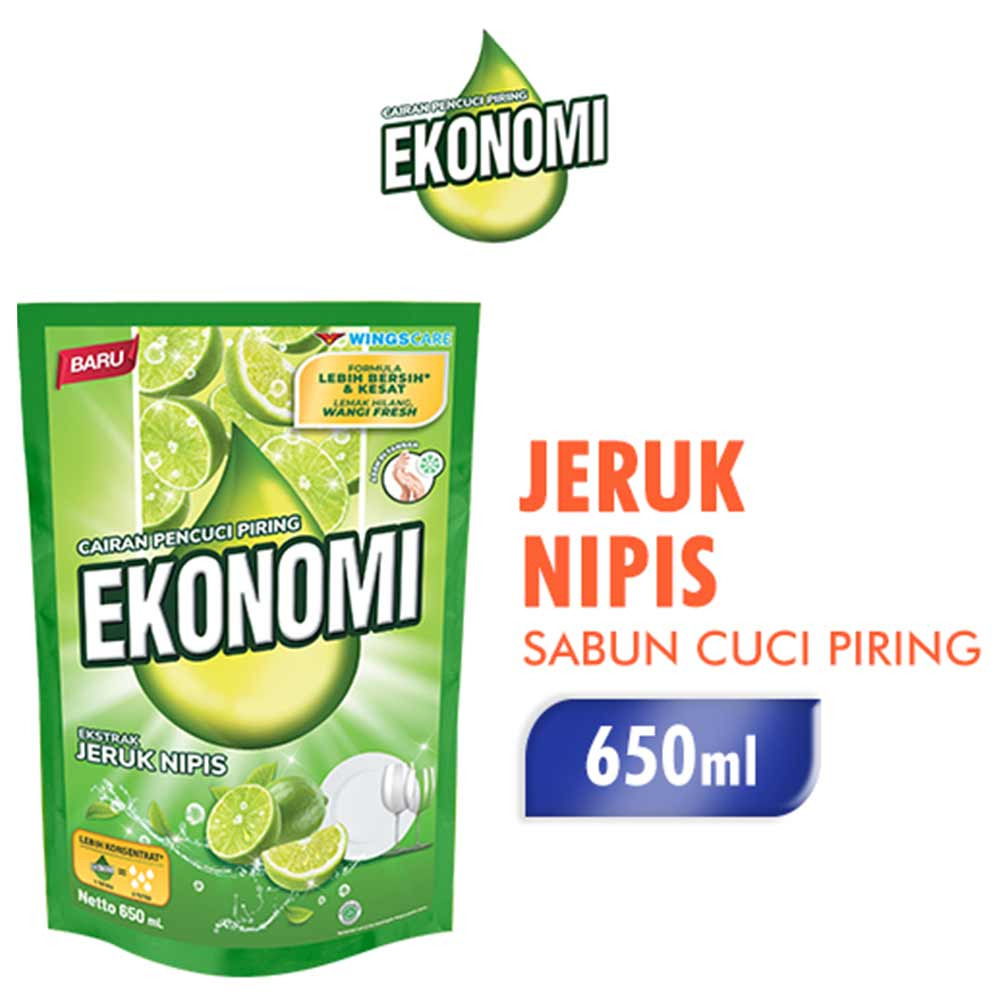 Ekonomi Sabun Cuci Piring Jeruk Nipis / Siwak 650 ml