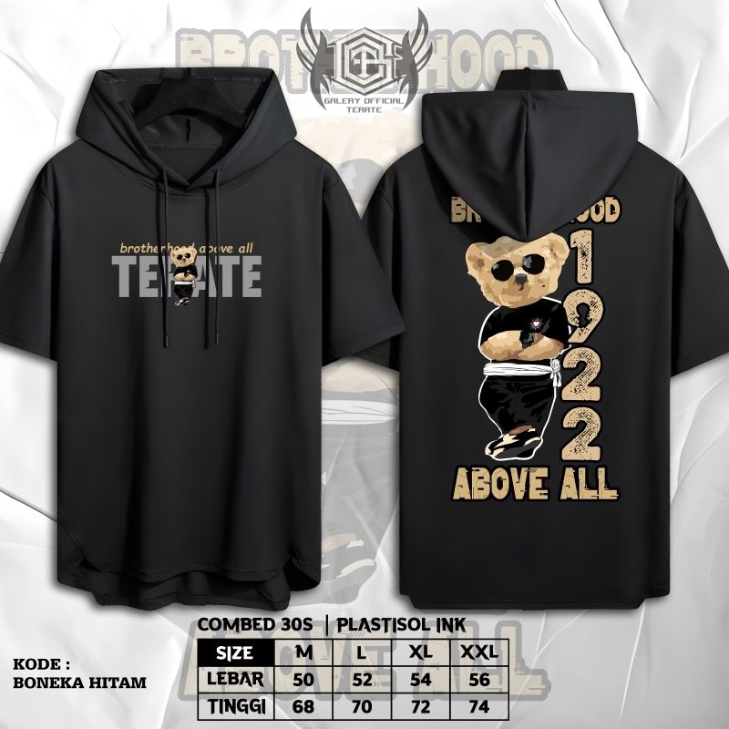 KAOS HOODIE PSHT TERBARU //  KAOS KUPLUK PSHT // KAOS HOODIE LENGAN PENDEK // KAOS HOODIE SABLON PLA