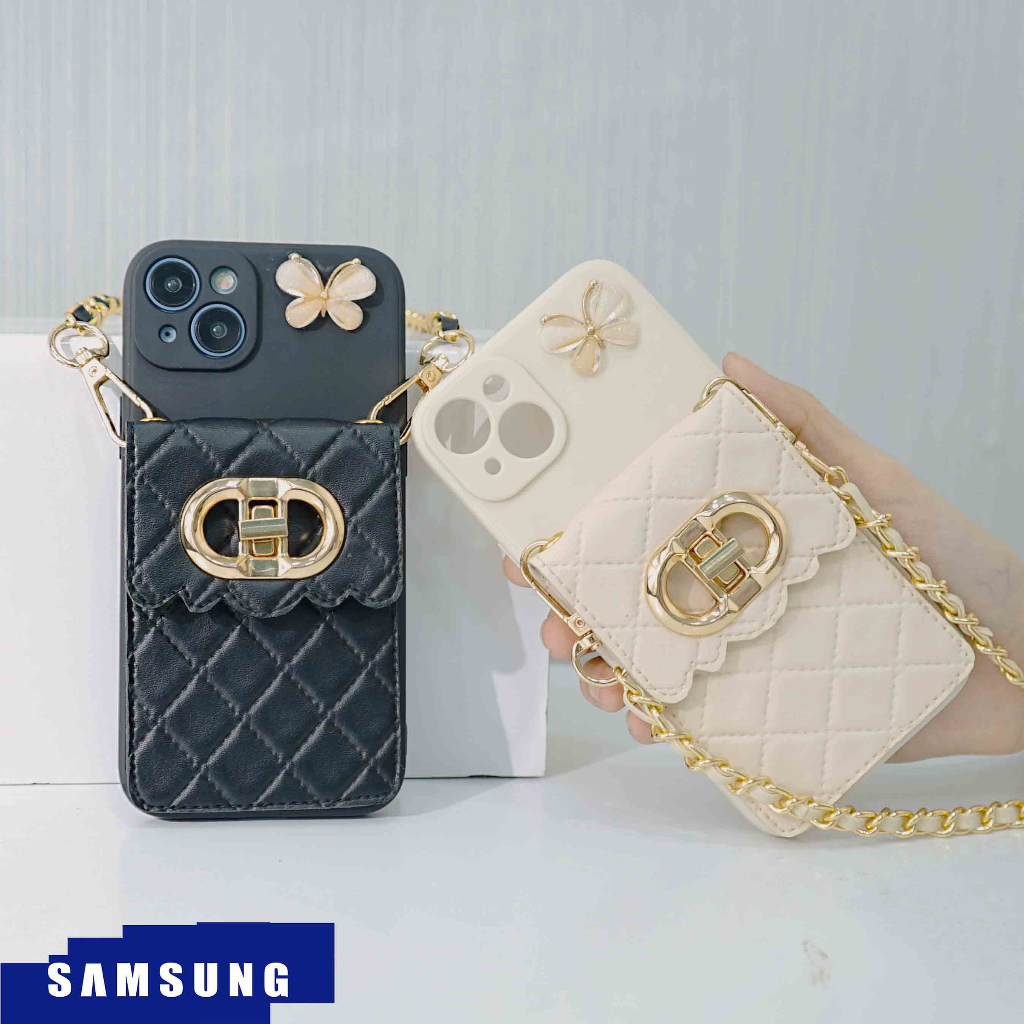 Case Dompet Elegan Dior Samsung A05 A05S A24 A14 5G A04 A04S A03 CORE A02S A02 M02 A12 M12 A22 4G A2