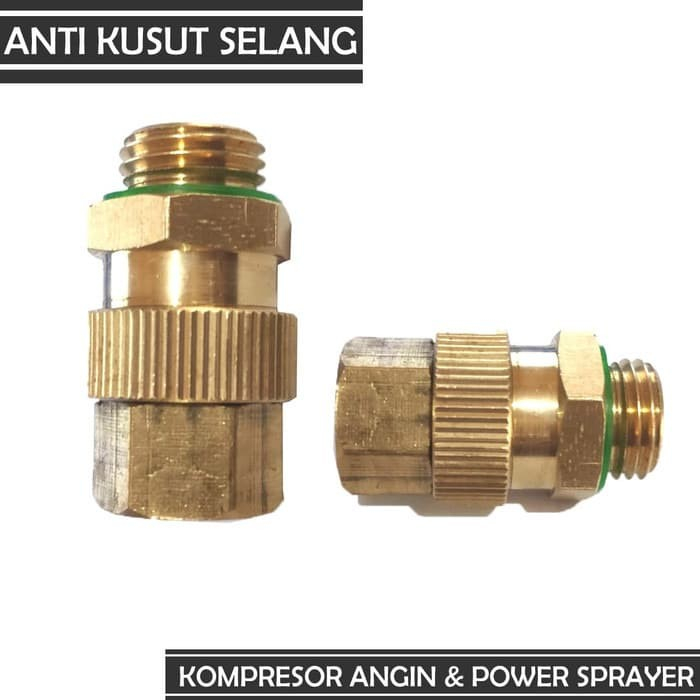 Anti Kusut Selang Swivel Anti Kusut Untuk Selang Kompressor dan Selang Spayer Pertanian