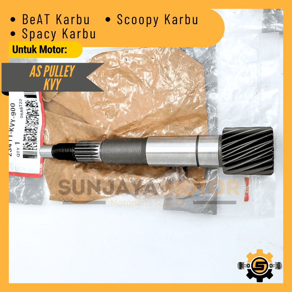 As Pulley Shaft Drive KVY As Pully Belakang Kualitas Original Beat Karbu Scoopy Karbu Spacy Karbu Ba