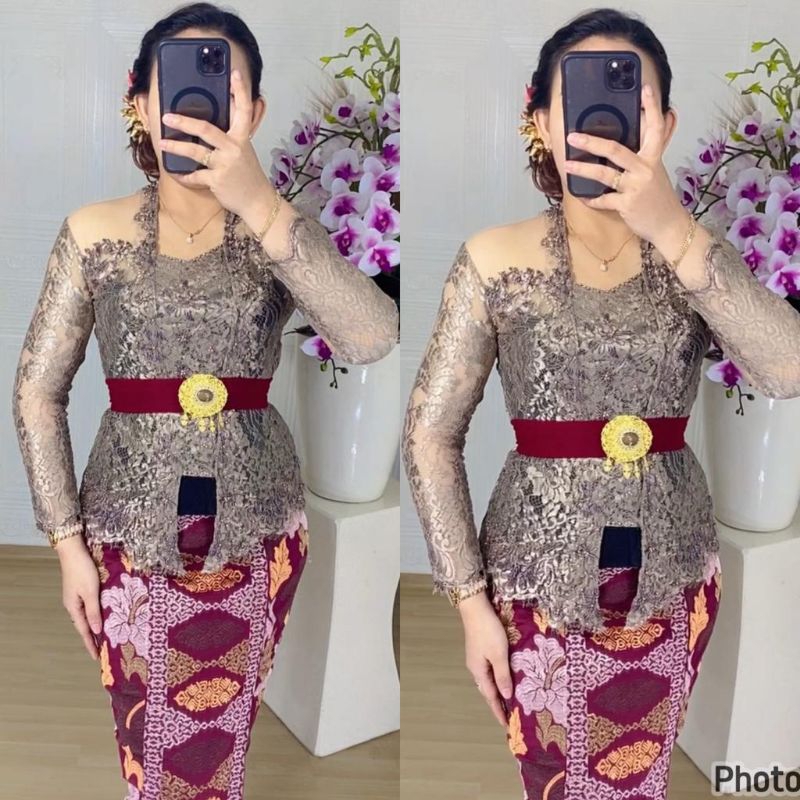 Kebaya payet isi tile modifikasi bali/ kebaya wisuda/ kebaya jadi payet bagus murah