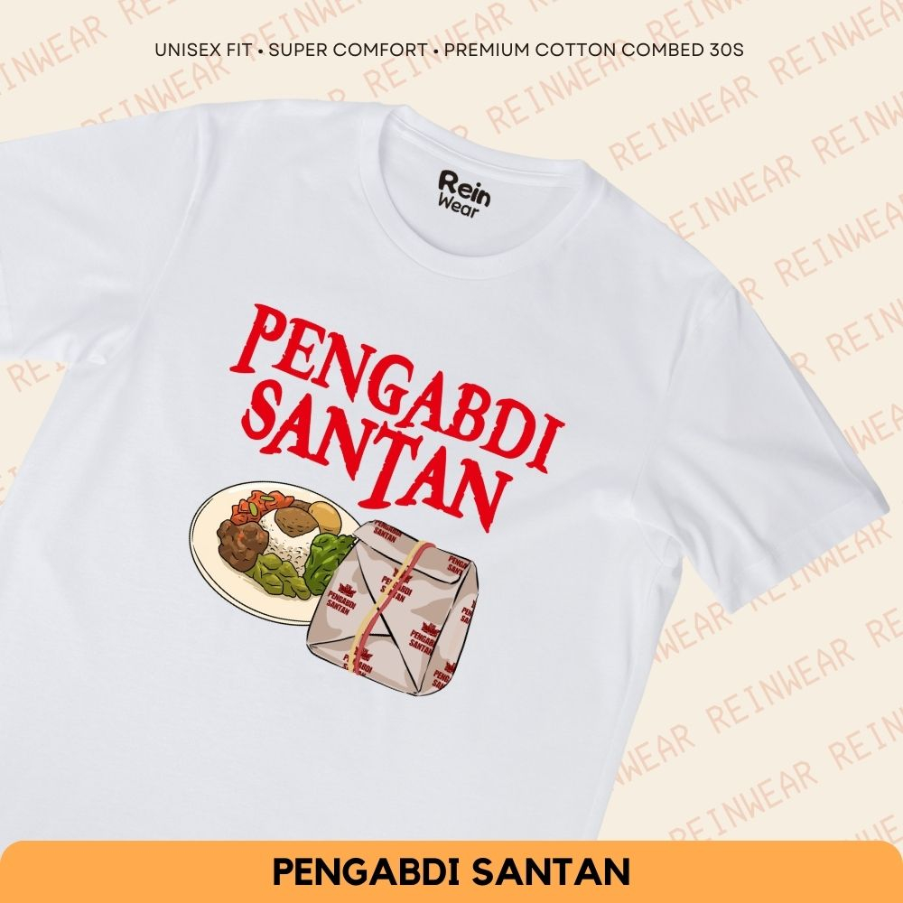 READY Kaos Pengabdi Santan Setan Martabak Kopi Parodi Oversize Cute Baju Tshirt Katun Custom Satuan 