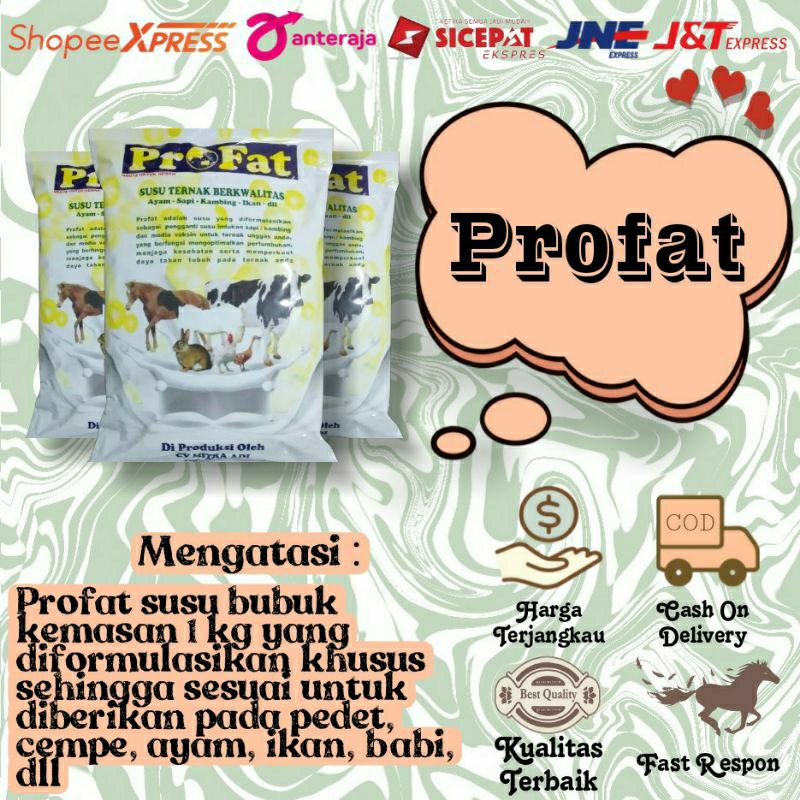 

Susu Profat 1 Kg Pengganti Susu Indukan Original CV. Mitra Adi