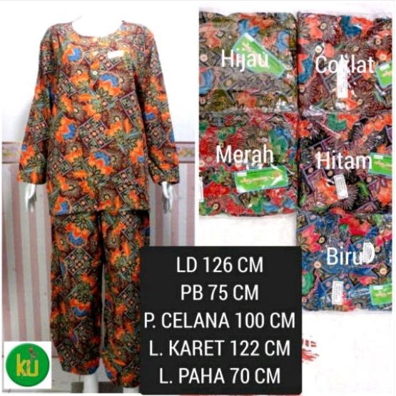 Stelan jumbo celana panjang lengan panjang kencana ungu Label hijau