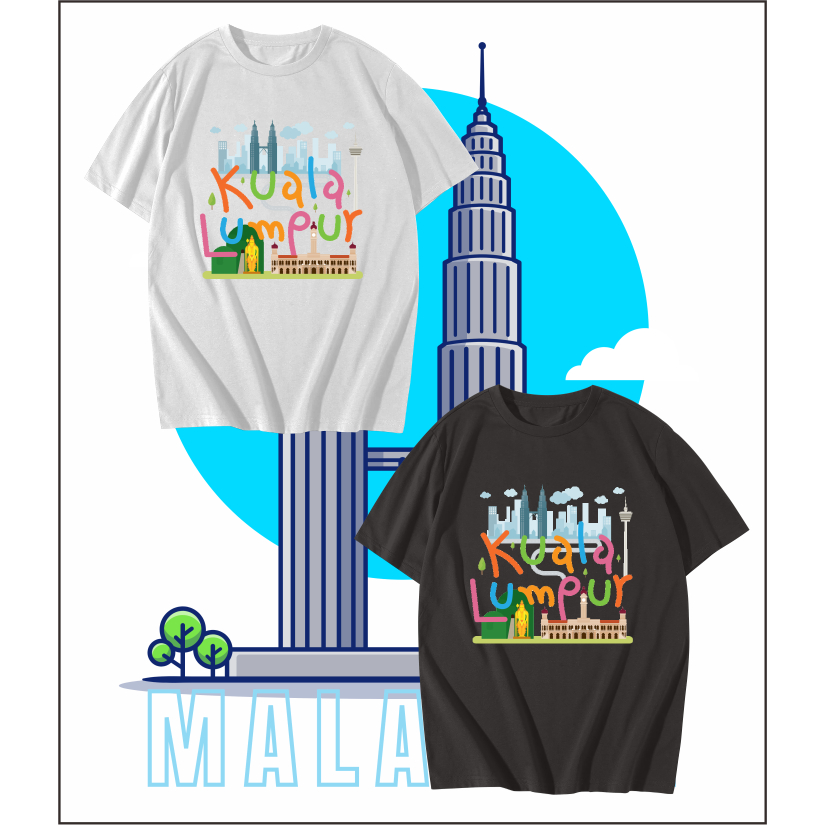 Kaos Oleh Oleh Souvenir Malaysia dewasa dan anak bisa pilih warna baju