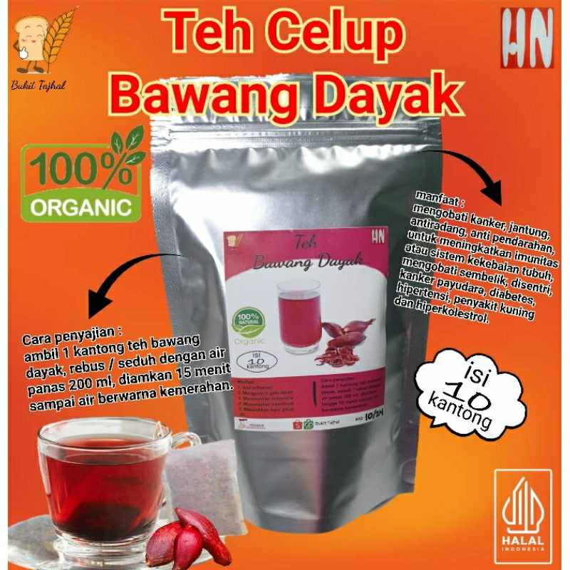 Teh Celup Bawang Dayak ORGANIK isi 10 kantong