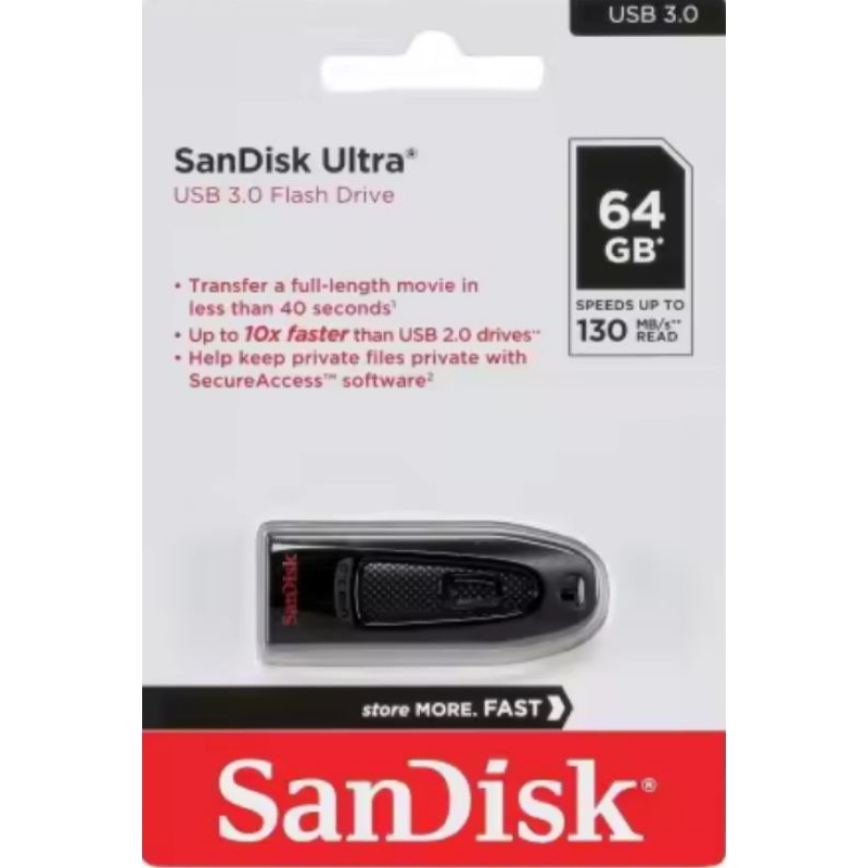 Flashdisk SanDisk 64GB Ultra USB 3 3.0 Flashdisk-SDCZ48-064G-U46