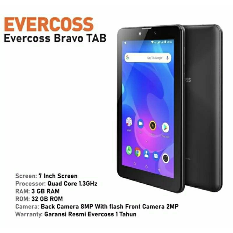 EVERCOSS TAB BRAVO TAB 2020 7in Ram 3 GB 32 GB