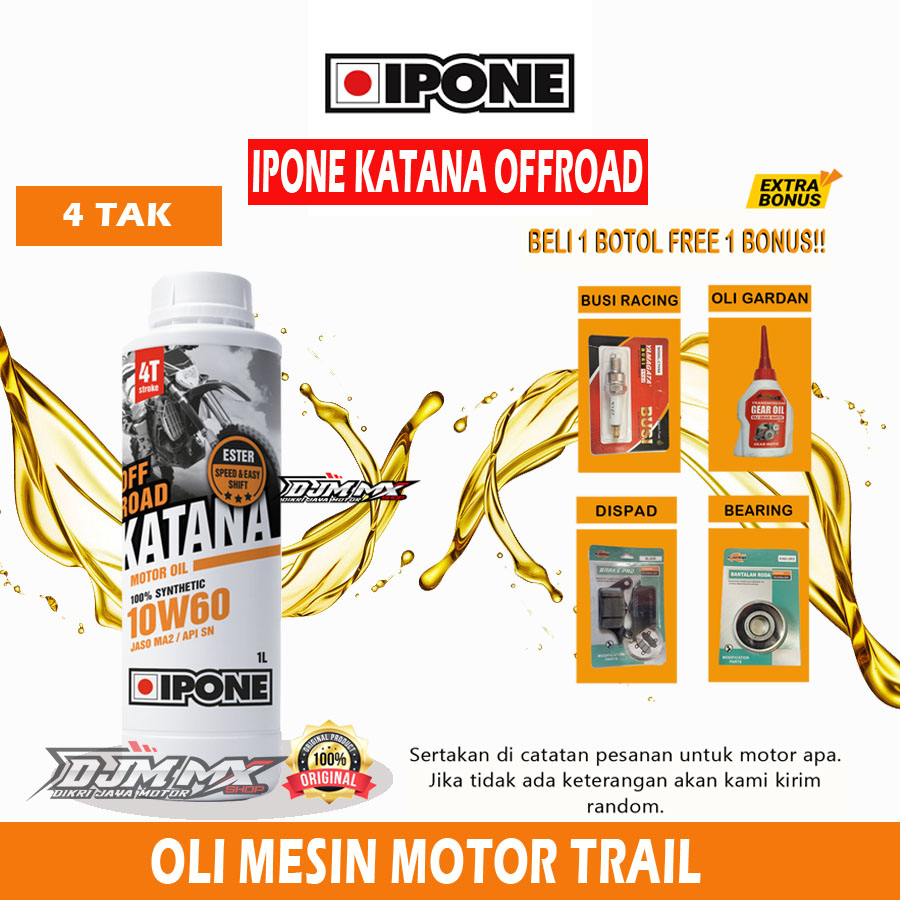 Oli Ipone Katana Offroad 10W60 oli mesin KTM KX YZ CRF KLX