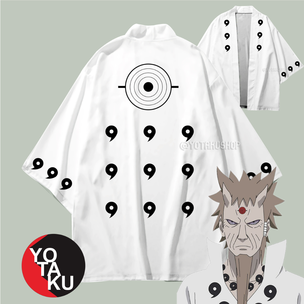 Haori Cardigan Anime Naruto Hagoromo Otsutsuki Kostum Cosplay Jepang YOTACOS