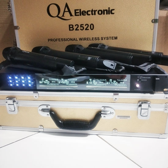 QA Electronic B2520 Black Mic Wireless - Microphone B-2520 B-2520