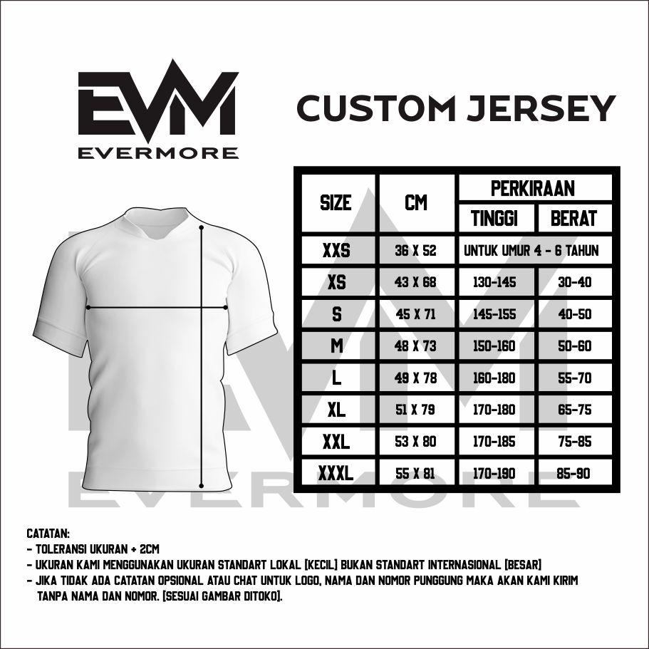 Jersey KADITA Futsal / Sepak Bola  Printing Premium Dryfit Evermore APPAREL Free Custom Nama Nomor