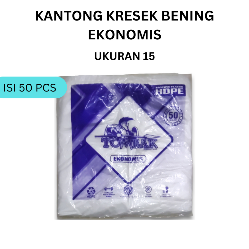 Kantong Plastik Kresek Putih/Bening 15, Kantong Asoy, Plastik Kresek kecil, Kantong Plastik Putih, K