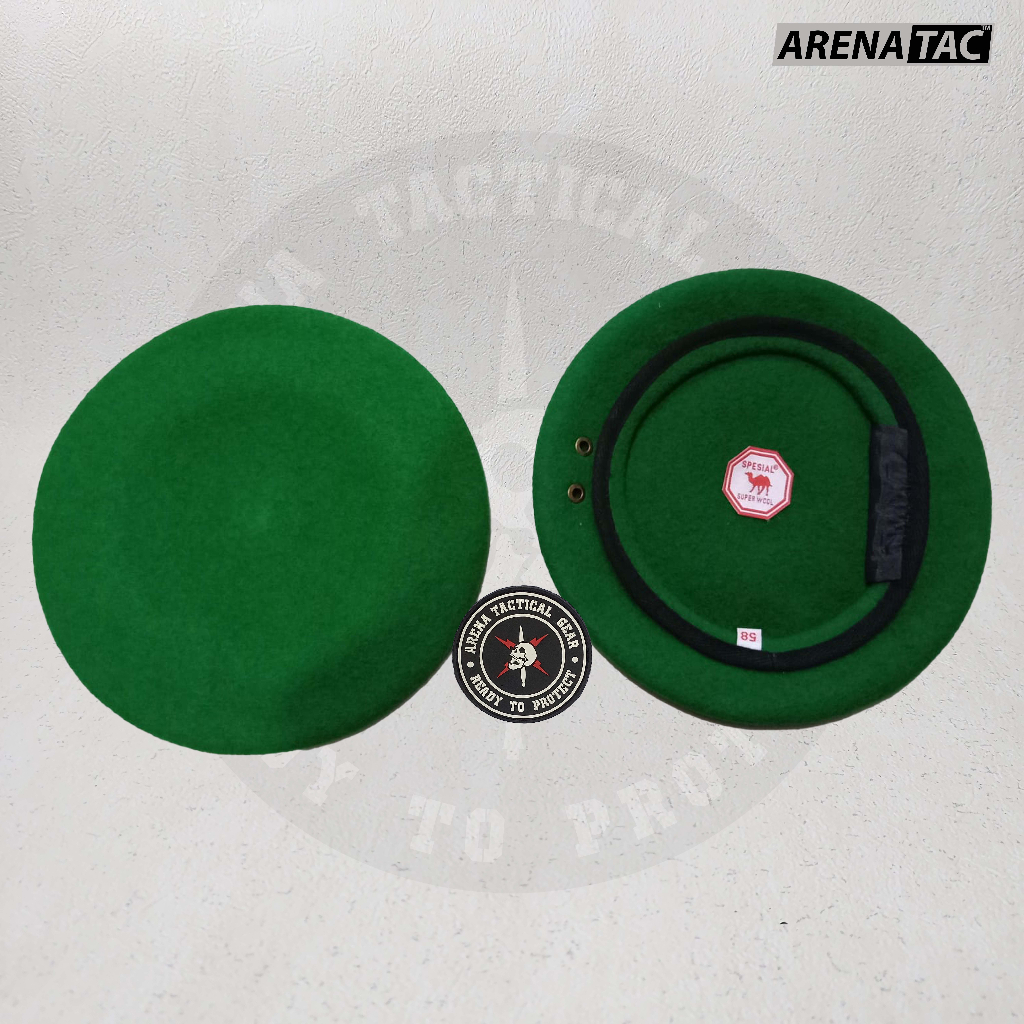 Baret Hjau TNI AD Merk Camel | Baret Premium Quality