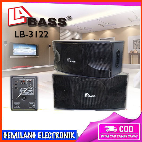 LA BASS Speaker Indoor 2 x 8 Inch LB 3122