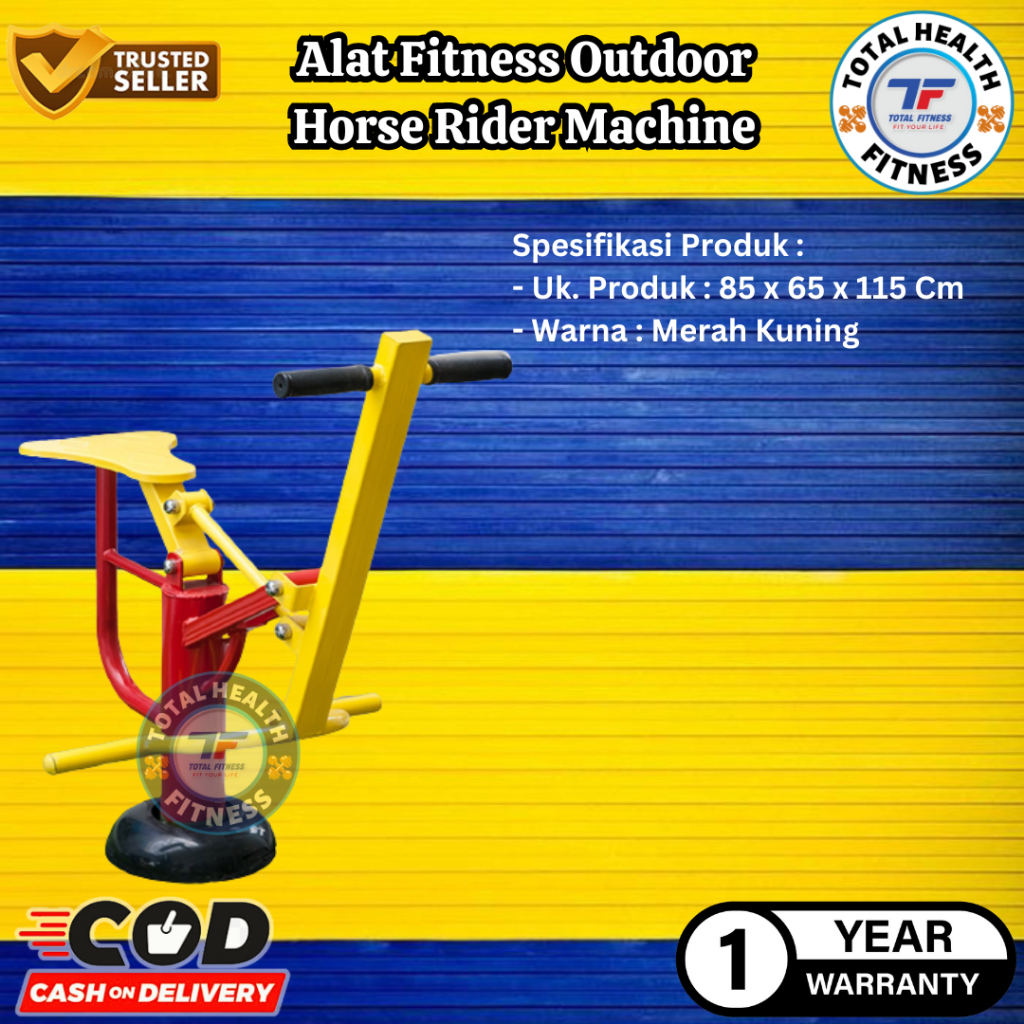 Alat Fitness Outdoor Horse Rider Total Fitness - Alat Olahraga Out Door - Alat Gym Fitness Taman - A