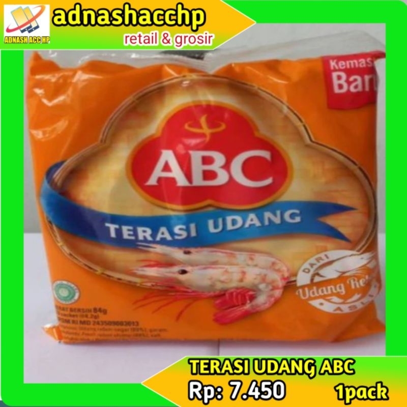 

terasi udang abc 4.2gr per pack 20shaset