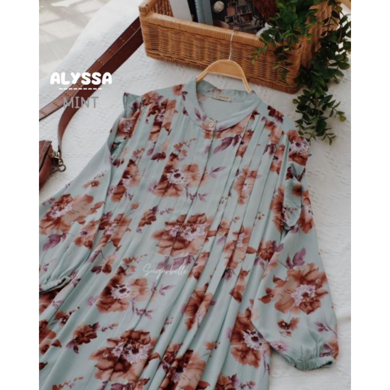 ALYSSA DRESS gamis homedress sugarbelle x bellaluna.id