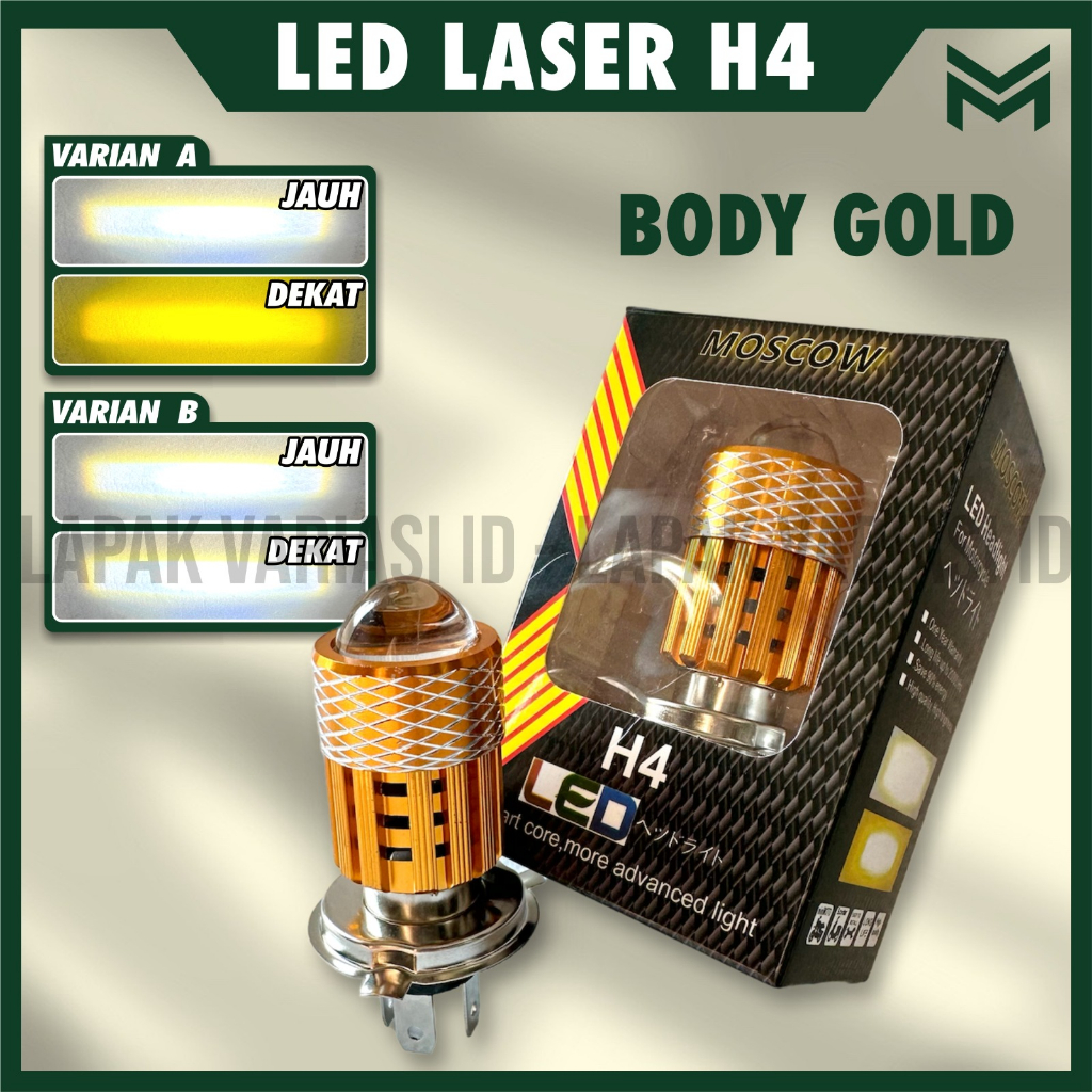 LAMPU LED H4 LAMPU DEPAN UTAMA H4 LAMPU LED LASER GUN H4 SUPER BRIGHT HEADLAMP H4 HEADLIGHT H4  BOHL