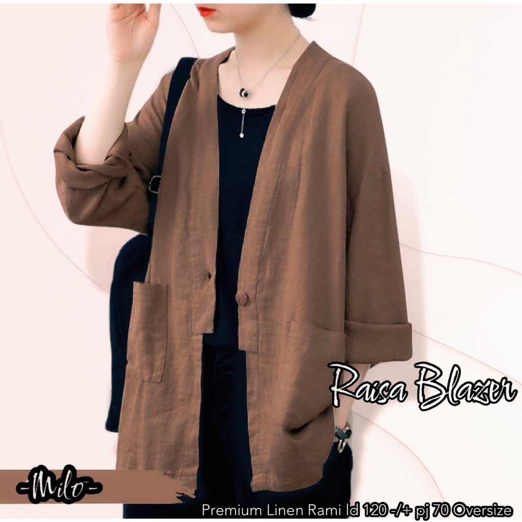 Blazer Wanita Korean Style/Raisa Blazer/Outer Wanita Oversize/Korean Blazer Wanita Lengan Panjang/Ko