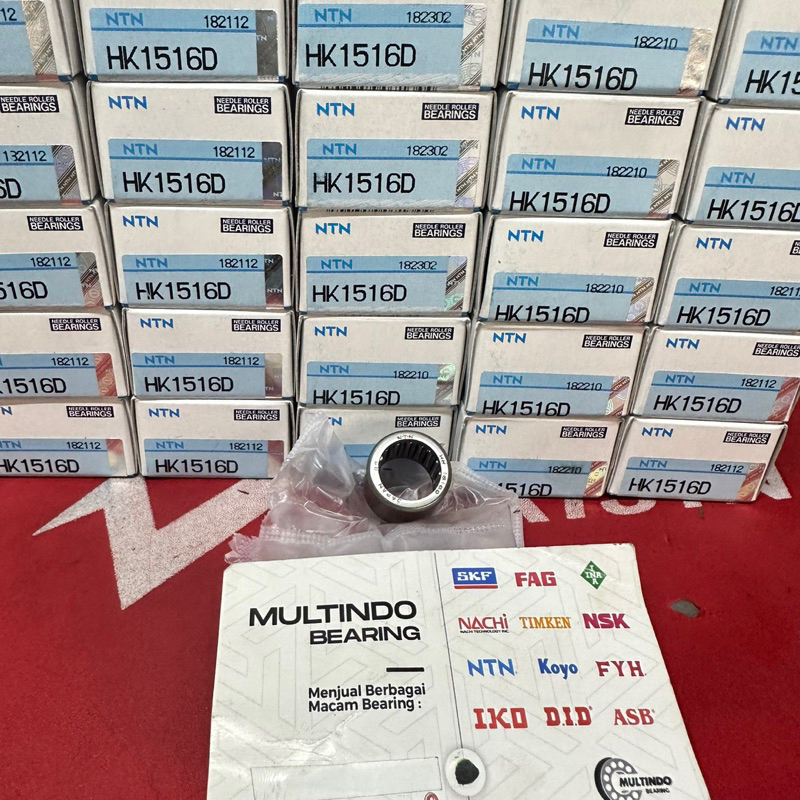 Bearing Needle HK 1516 D 15×21×16 (lubang oli) NTN JAPAN ASLI ORIGINAL
