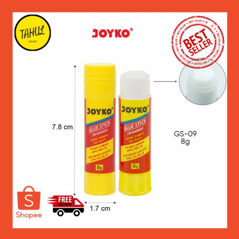 

1 Pcs !!! Glue Stick / Lem Batang Joyko GS-09 / 8gr Lem Glue Stick / Lem Stik Joyko - JOYKO GLUE STICK GS-09